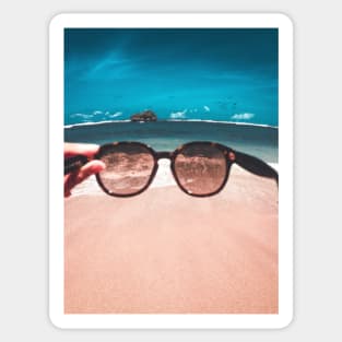 Shades By The Sea Sticker